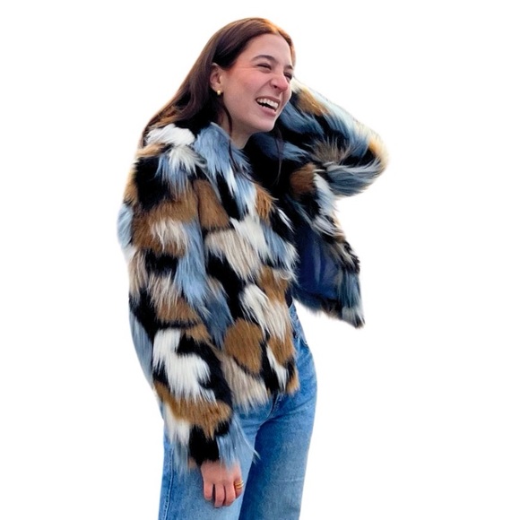 Adrienne Landau Faux Fur Collared Jacket - Picture 7 of 12